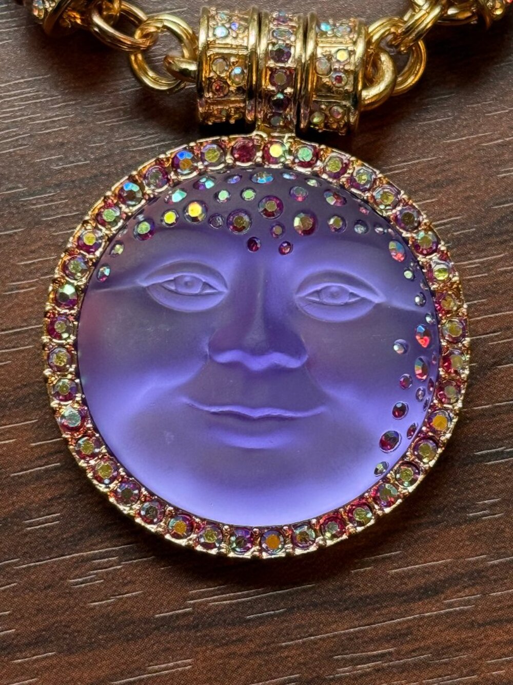 Kirks Folly Mystic Iridis Necklace with Mystic Seaview Moon Enhancer - Picture 4 of 6